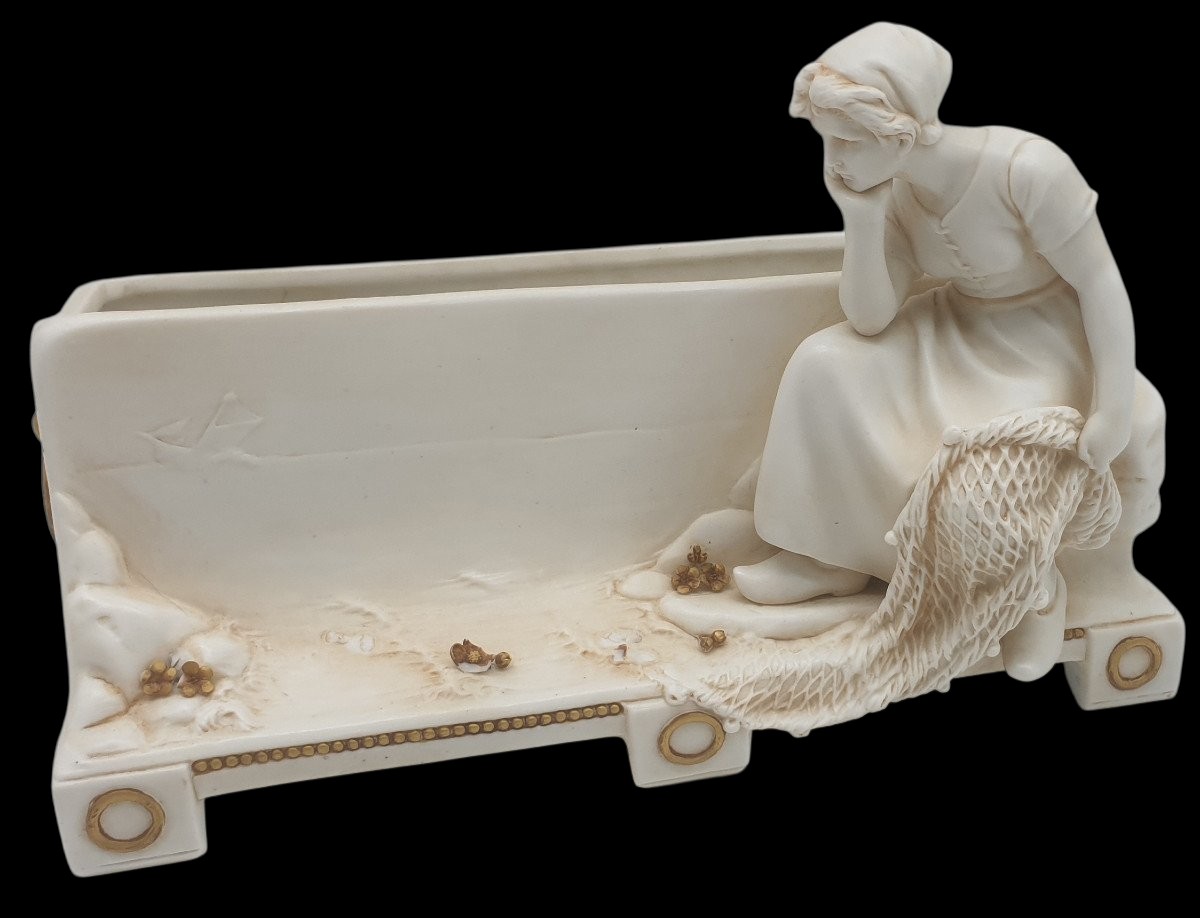 Muller allemande gardiniere biscuit de porcelaine 