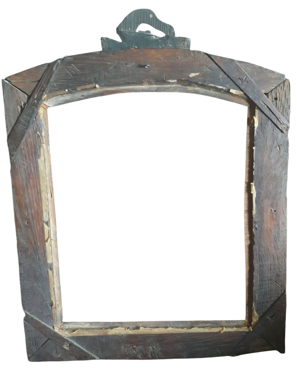 18th Century Italian Baroque Oak Frame-photo-2