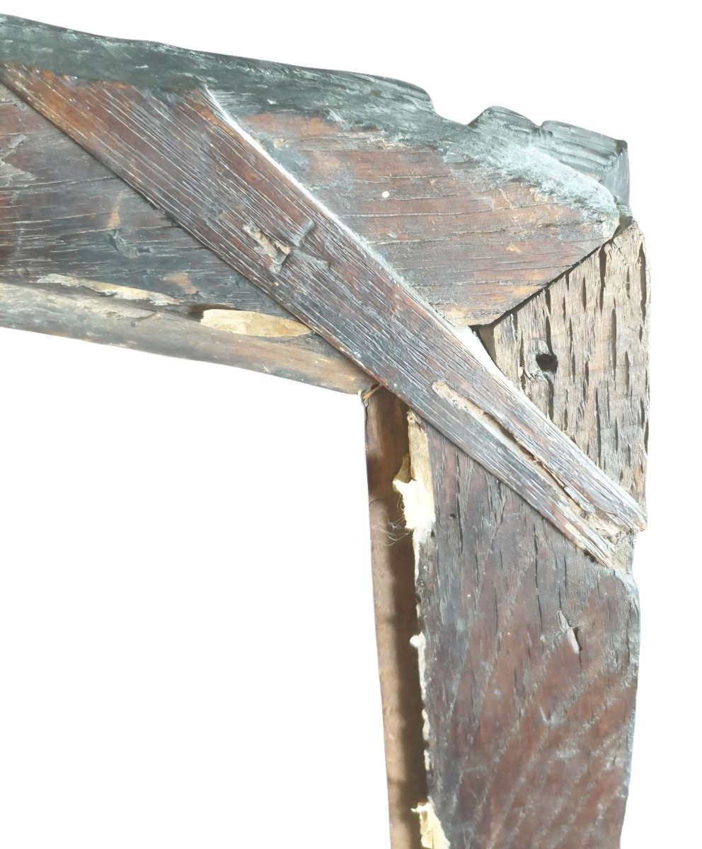 18th Century Italian Baroque Oak Frame-photo-3