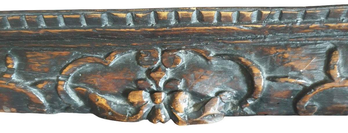 18th Century Italian Baroque Oak Frame-photo-3