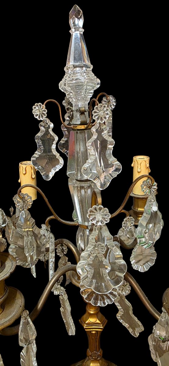 Pair Of Large Louis XIV Napoleon III Style Girandoles-photo-5