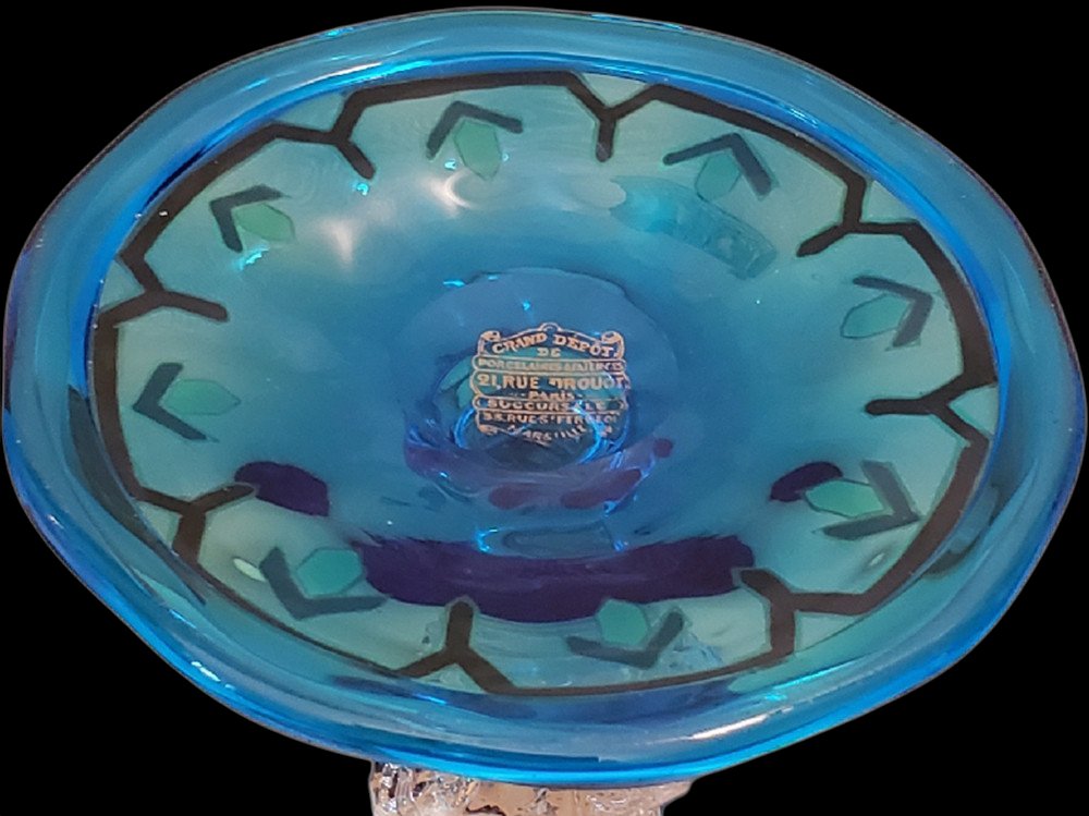 Enameled Auguste Jean Chalice Vase Sold By Emile Bourgeois Le Grand Dépôt In Paris-photo-3