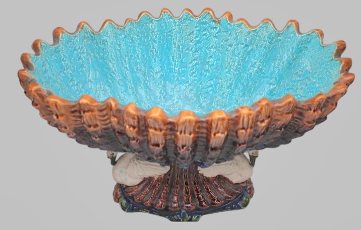 Victor Sergent Surtout De Table Suiveur De Bernard Palissy XIXeme Putto Ou Putti-photo-4