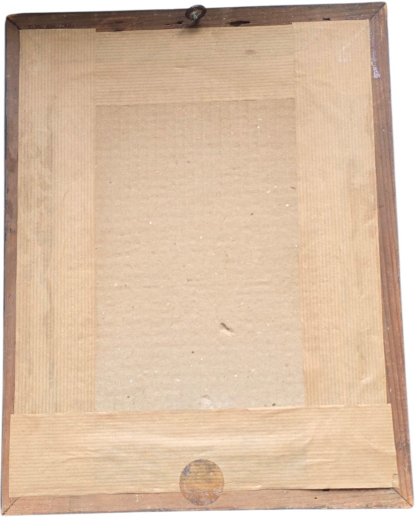 Oil On Trompe l'Oeil Panel Signed Marie 1880-photo-4