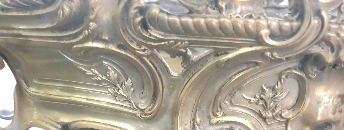 Grande Jardinière de table en bronze massif XIXeme -photo-2