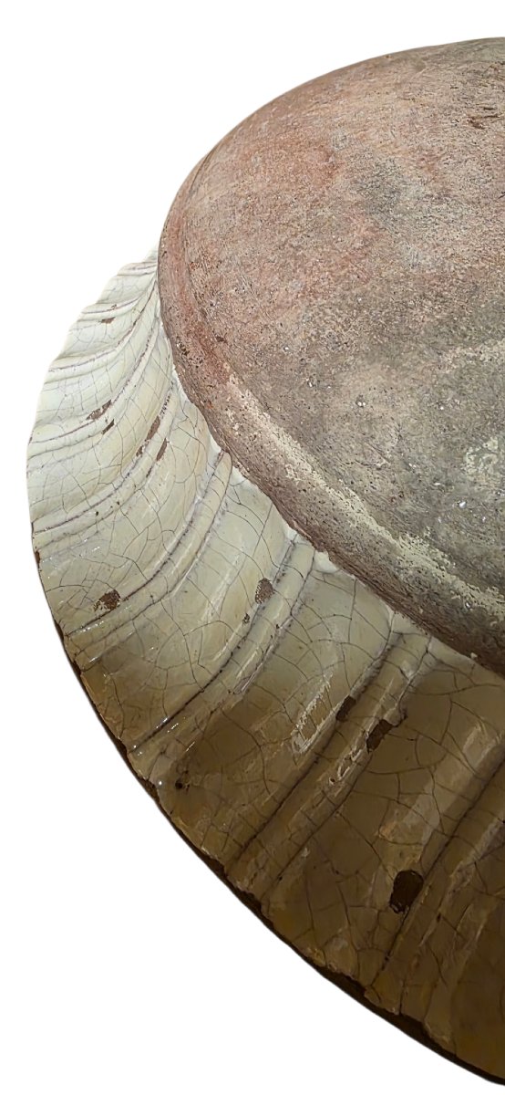 Large Flat Bowl Dynasties Song China Celadon Diameter 31 Cm Stoneware-photo-4