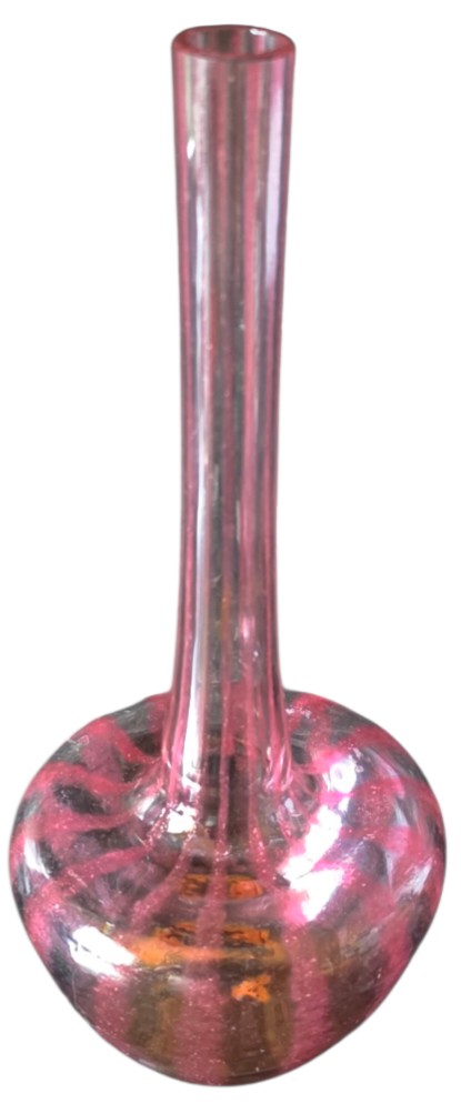 Vase de type berluze de Charles SCHNEIDER verre Français signature berlingot