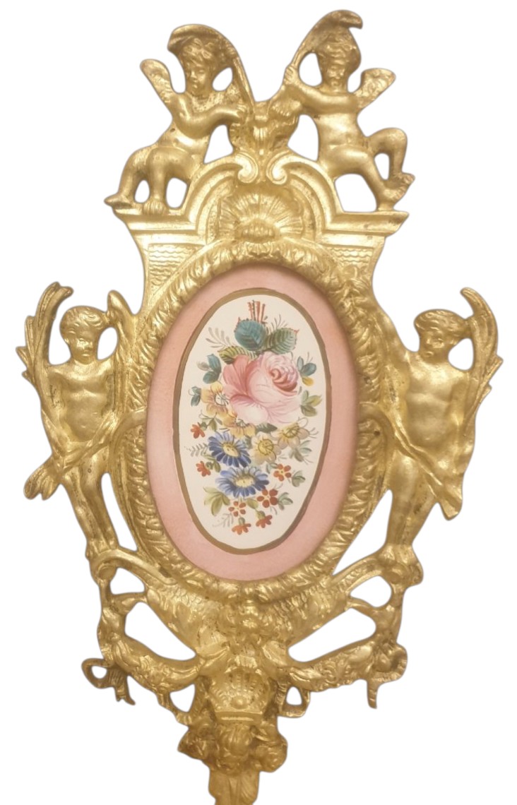 Pair Of Ormolu Sconces In Sèvres Porcelain 19th C. 1850-photo-2