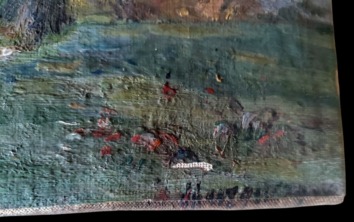 Impressionist Dejeuner Sur l'Herbe Oil On Canvas-photo-2