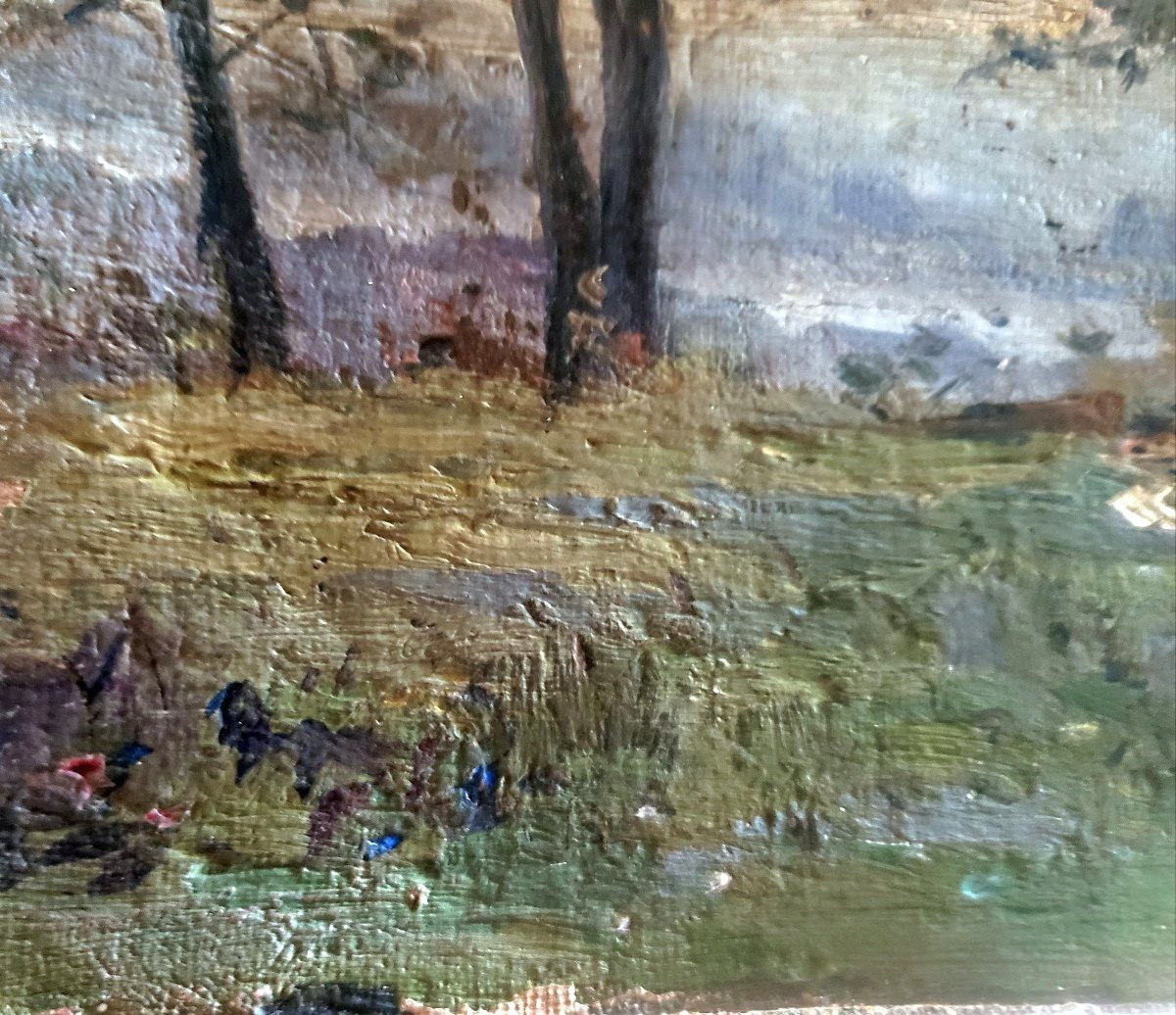 Impressionist Dejeuner Sur l'Herbe Oil On Canvas-photo-3