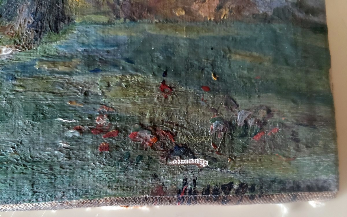 Impressionist Dejeuner Sur l'Herbe Oil On Canvas-photo-6