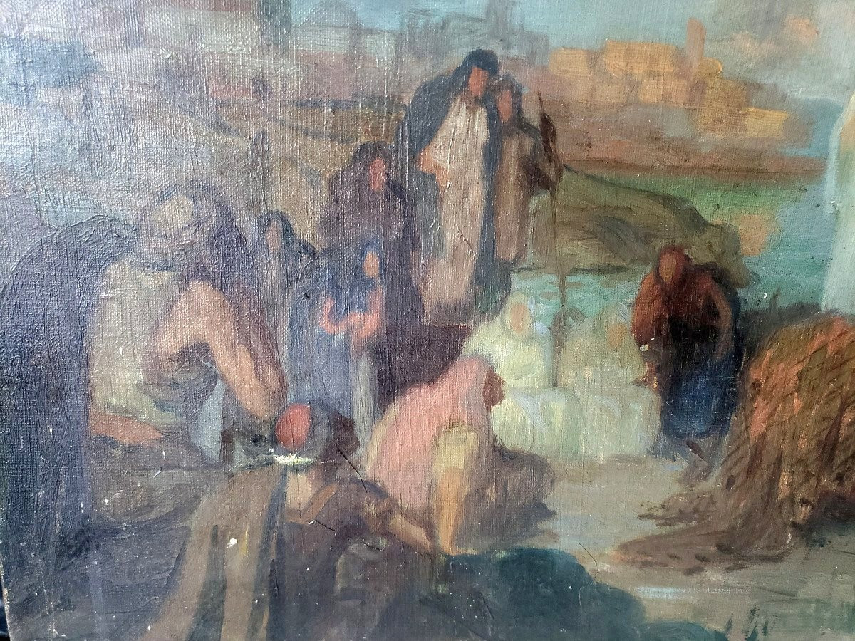 German Taibo Gonzalez Prayer Of Jesus On Lake Tiberias In The Town Of Capernaum Israë-photo-1