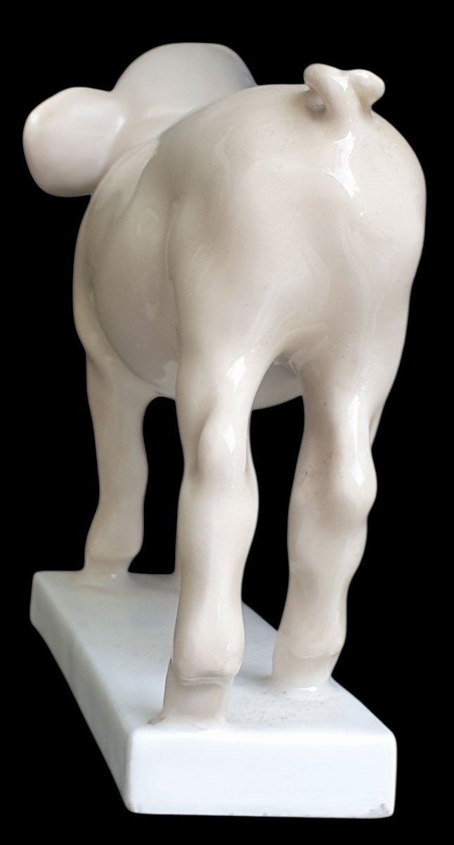 Meissen Emmerich oehler figurine cochon XIXeme -photo-1