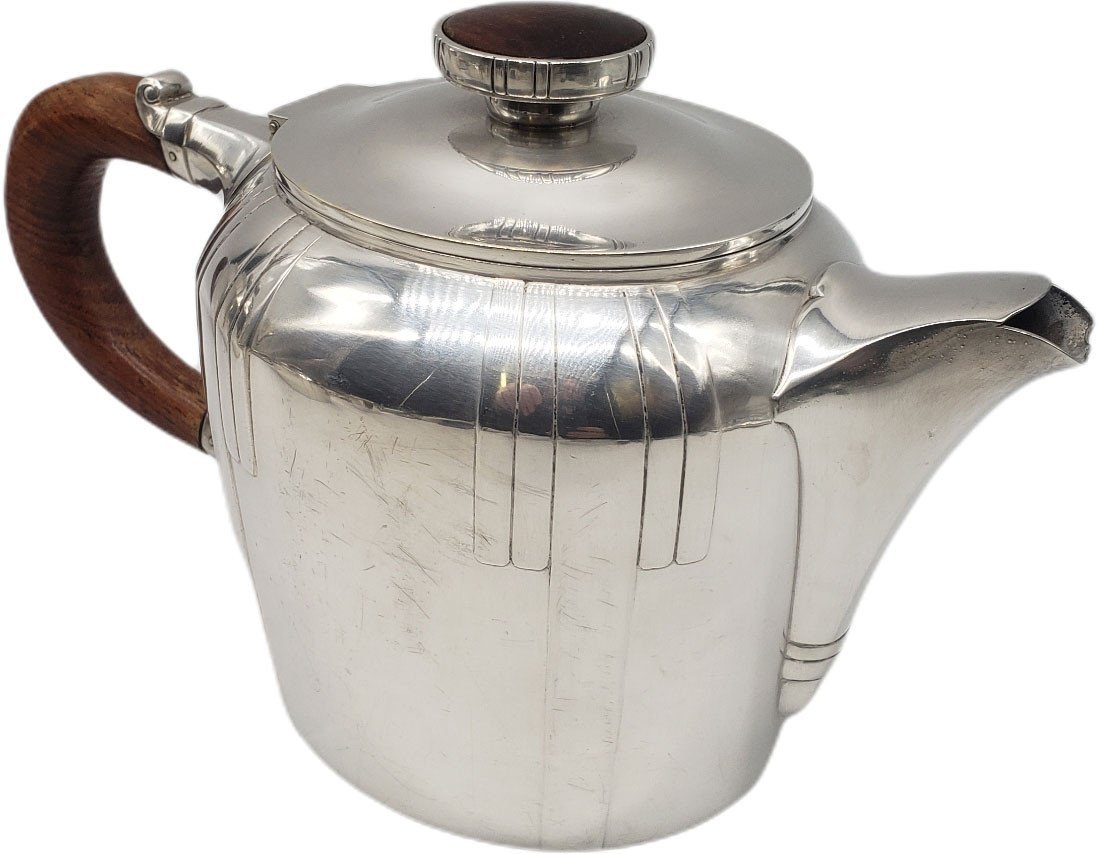 Victor Saglier 4-piece Art Deco Coffee Set-photo-3