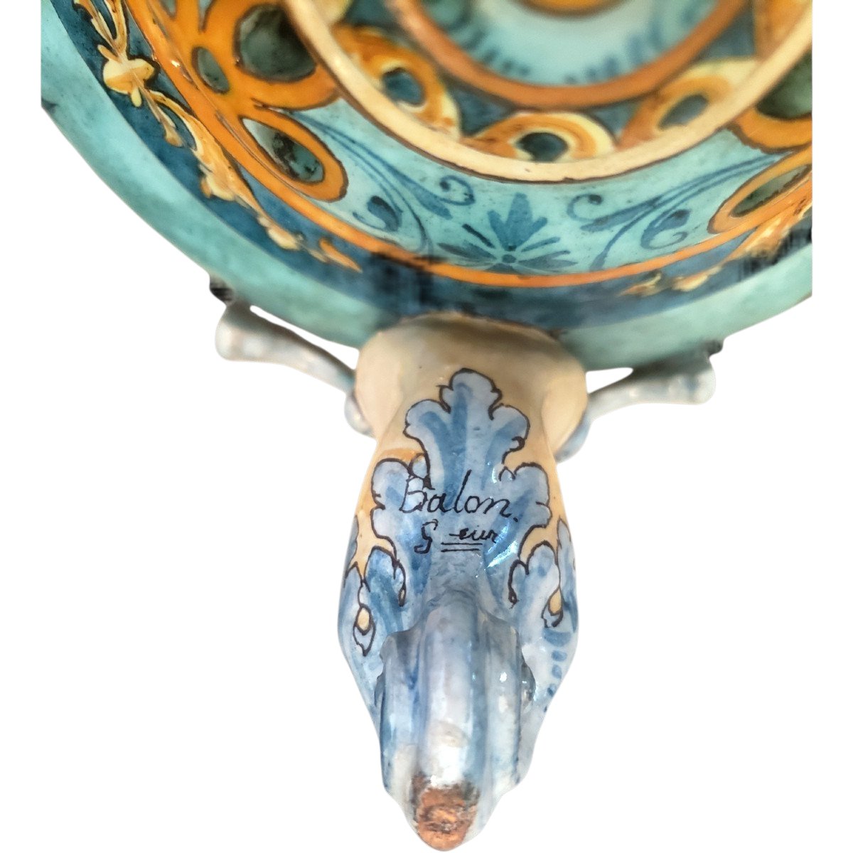 Bruneau Balon Ulysse In Blois Earthenware Pocket Tin Or Perfume Burner-photo-1