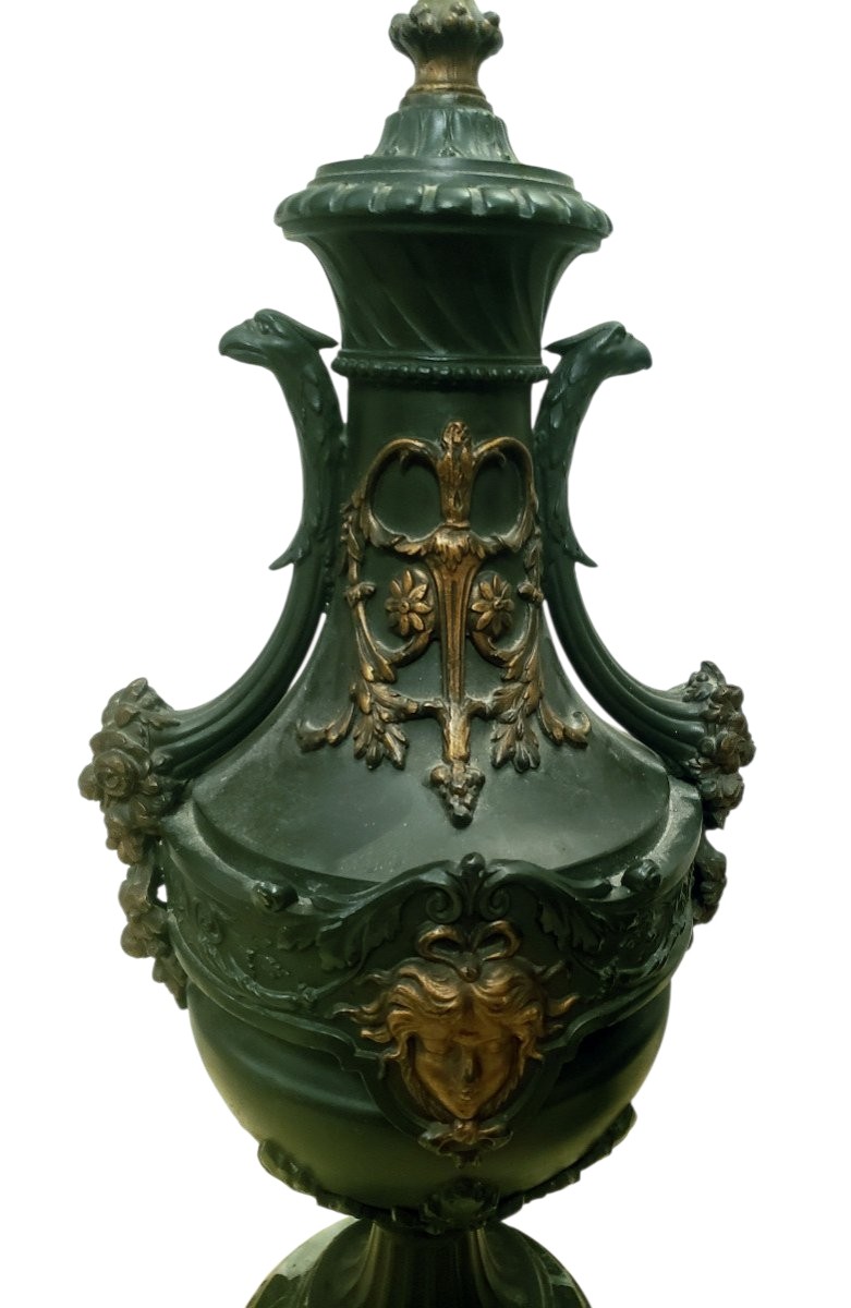 Pair Of Cassolettes Empire Circa 1900-photo-2