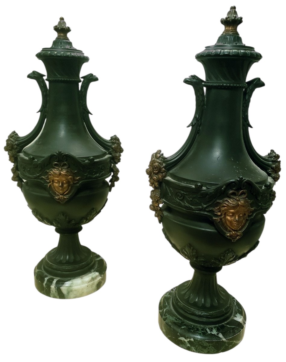 Pair Of Cassolettes Empire Circa 1900