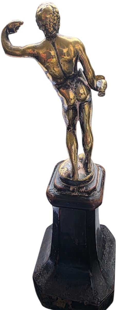 Bronze sur piédestal renaissance Bacchus -photo-2