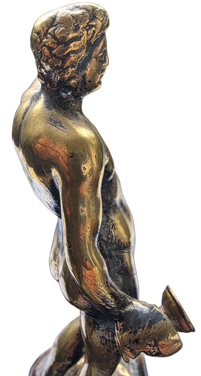 Bronze sur piédestal renaissance Bacchus -photo-3