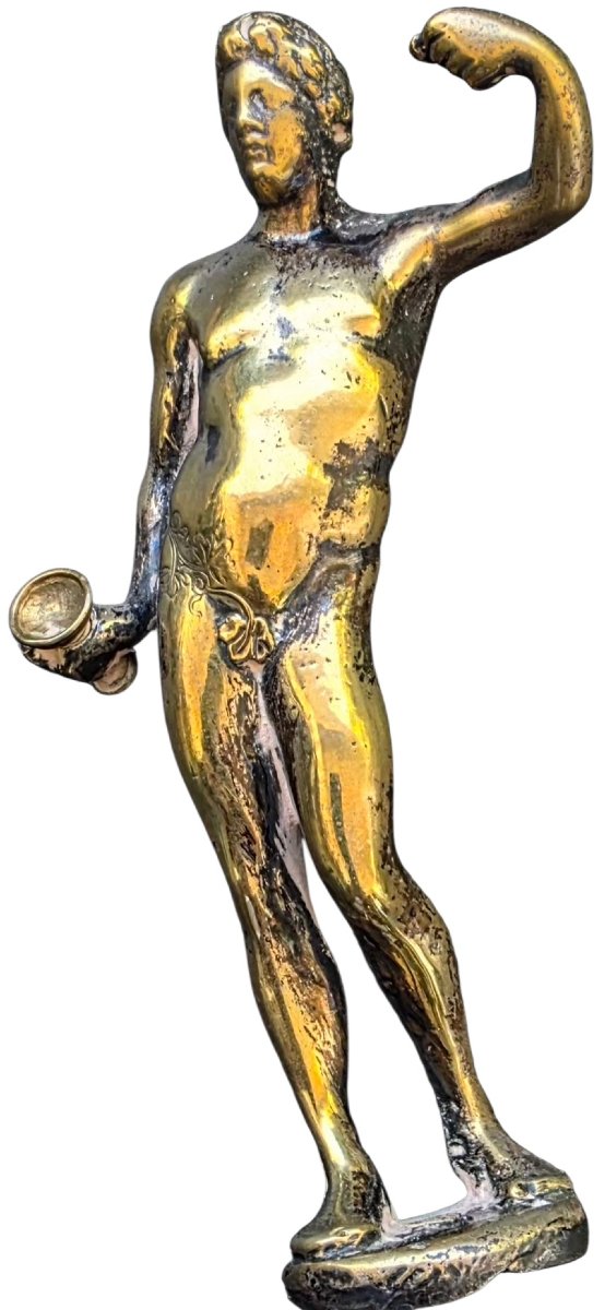 Bronze sur piédestal renaissance Bacchus -photo-5