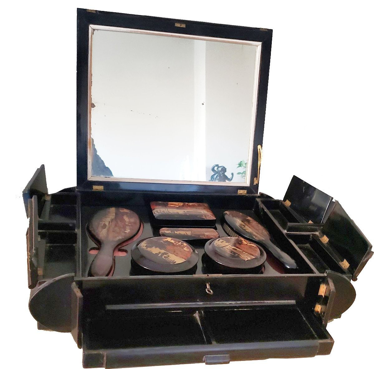 Atelier Thanh Nguyen coffret de toilette en laque de chine vietnam circa 1900-photo-3