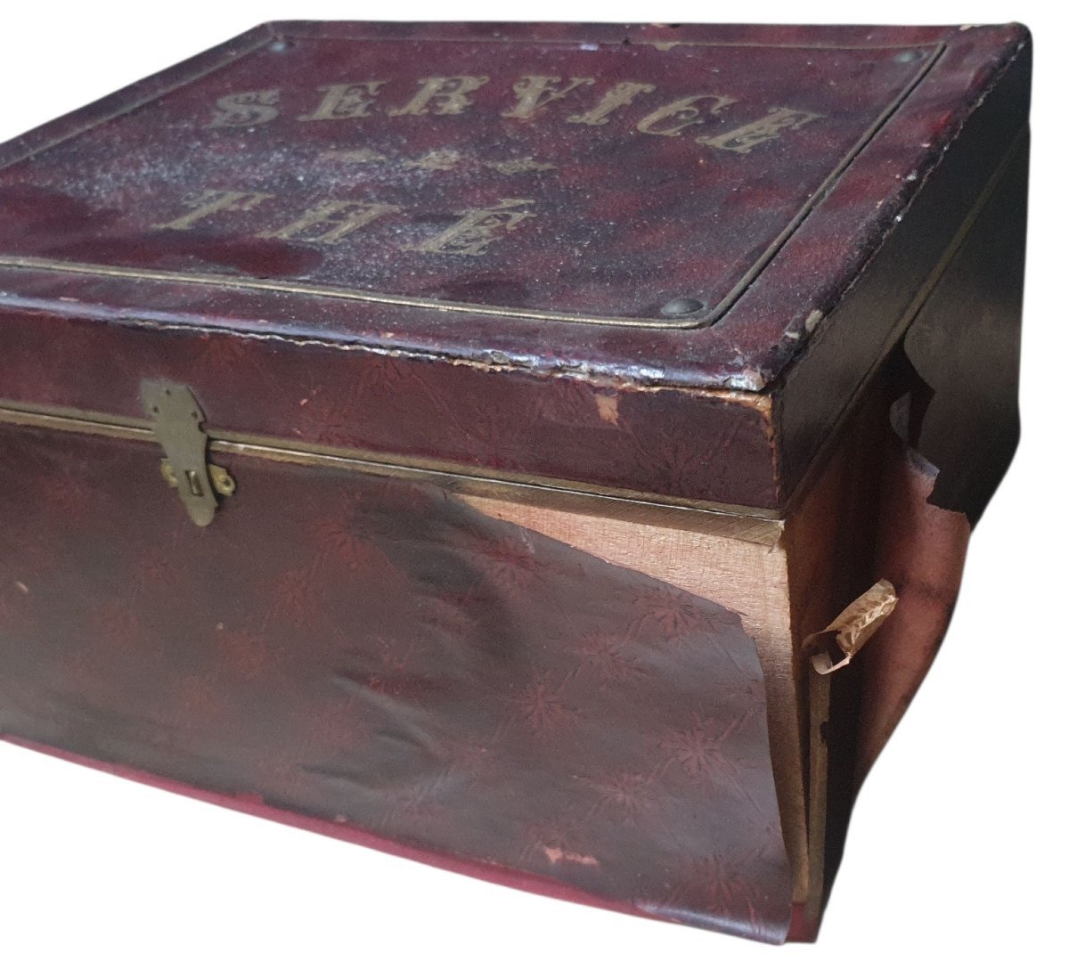 Dînette dans sont coffret pièces en  porcelaine circa 1900-photo-1