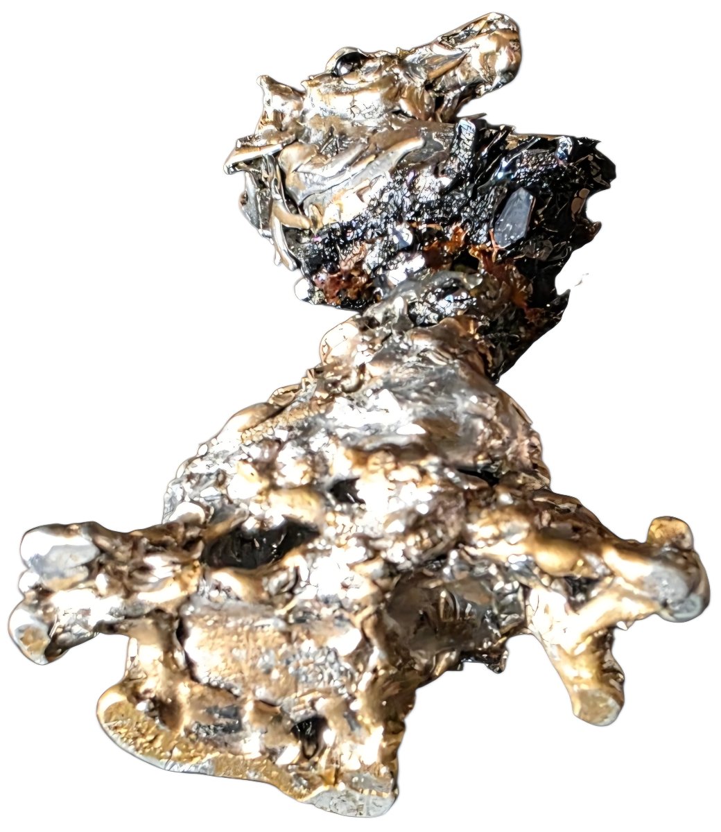 Brutalist Horse Sculpture In Bronze And Cassiterite Stone Circa 1970 Signature To Ident-photo-5