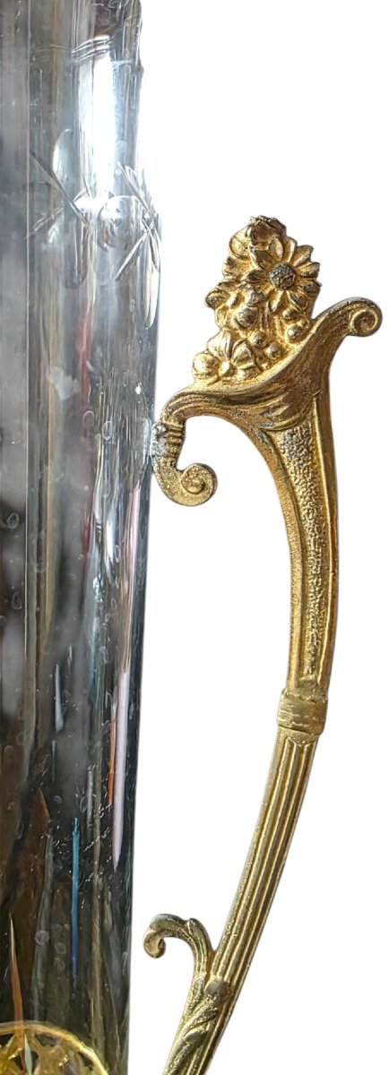 Important milieu de table vase art nouveau probablement de wmf hauteur 49 cm -photo-3