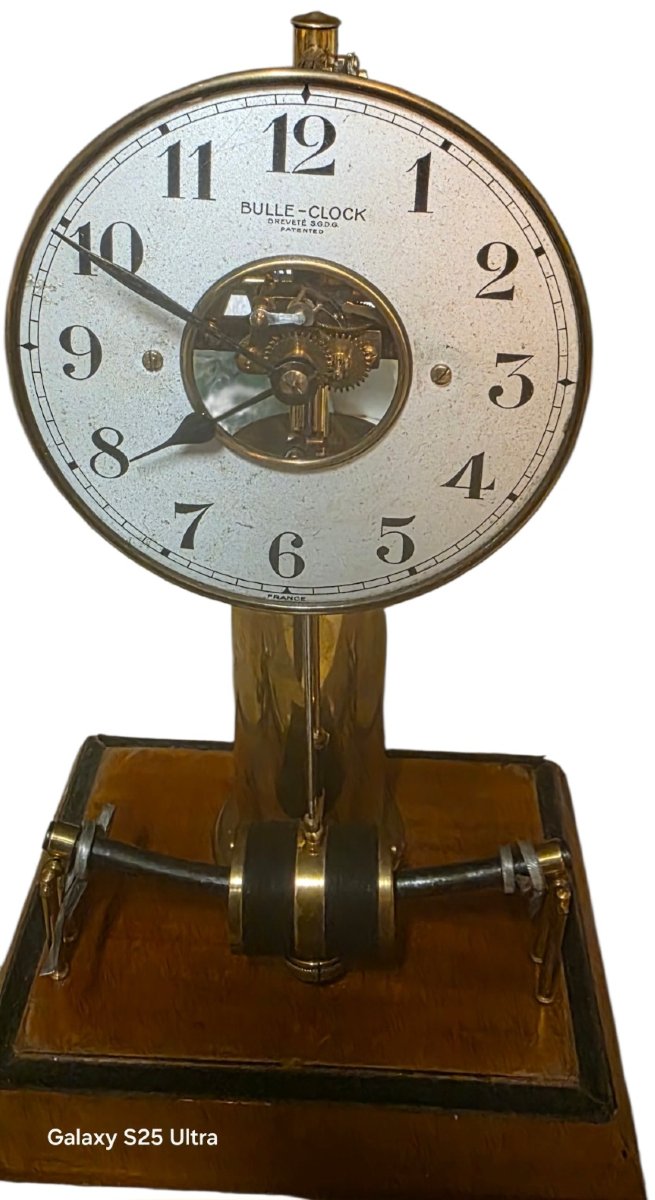  Electric Skeleton Clock Bulle Clock Circa 1920-photo-2
