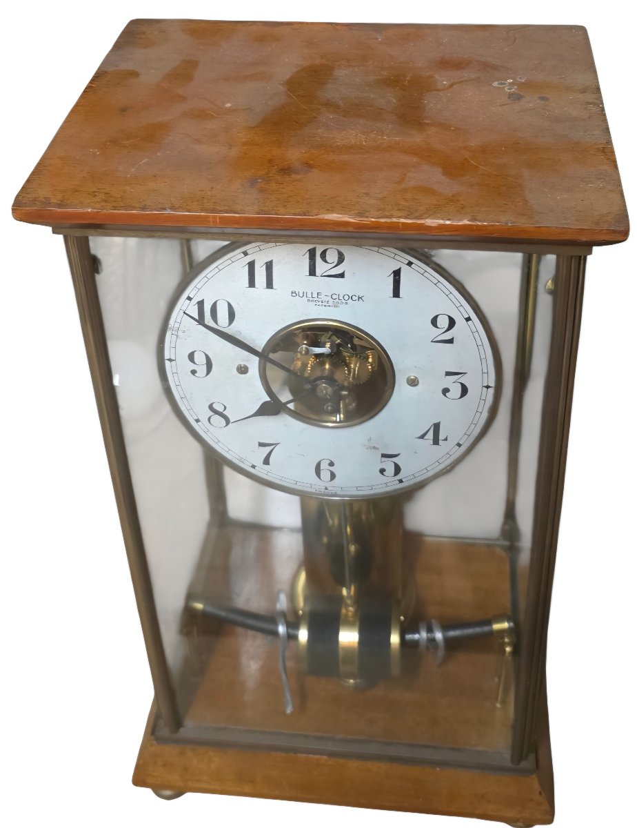  Electric Skeleton Clock Bulle Clock Circa 1920-photo-8