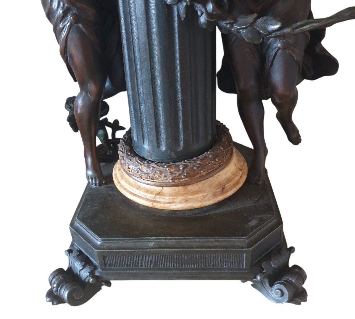 Important Clock L&f Moreau Signed Circa 1880 Napoleon III Height 75 Cm-photo-5
