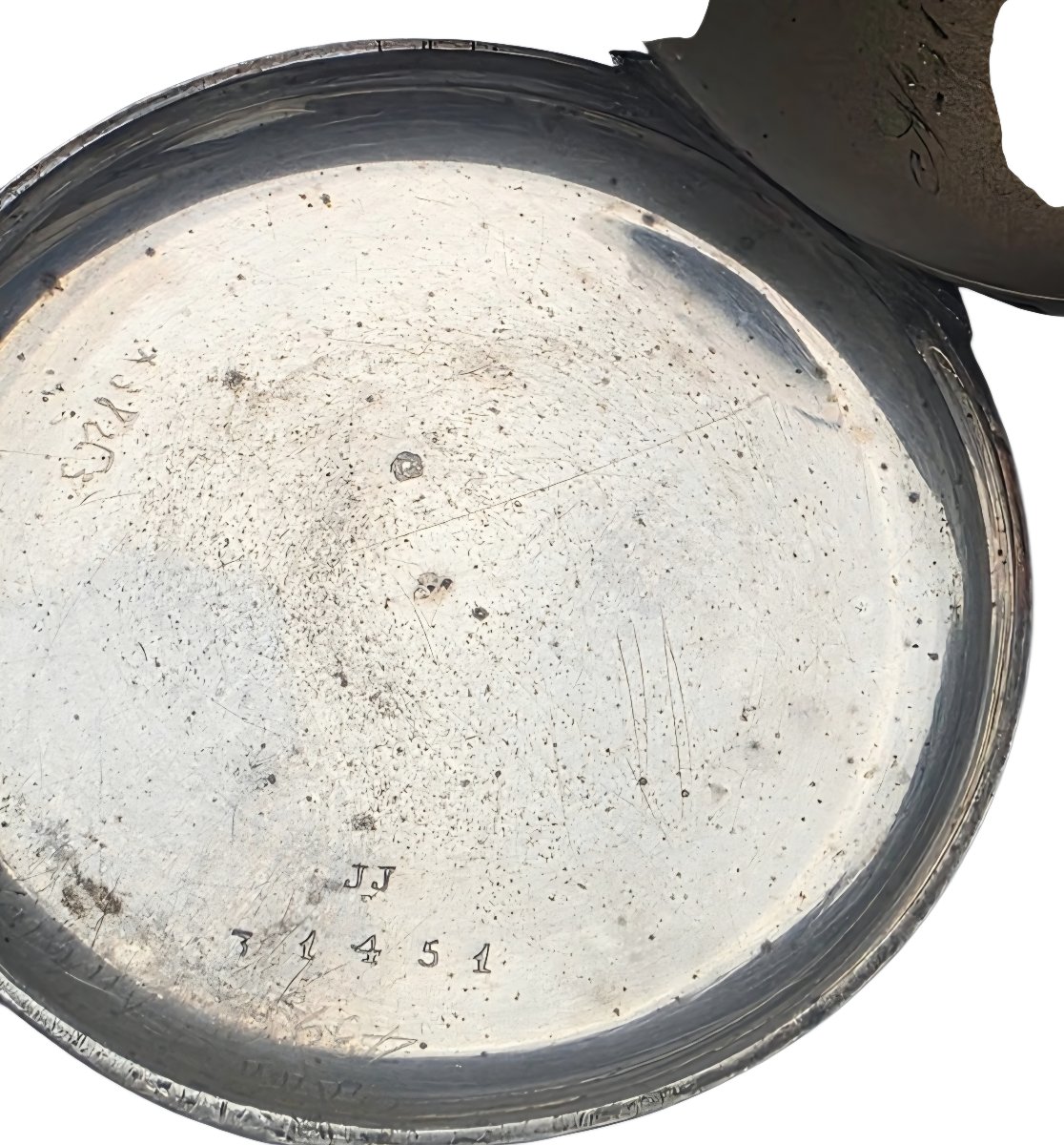 Solid Silver Gousset Watch Adriam Cadet A Toulon XIXth Century-photo-2