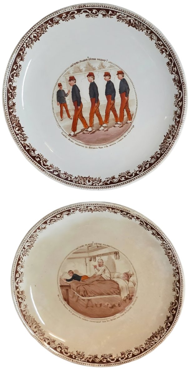 6 Plates Jules Vieillard A Bordeaux Plaisir d'être Soldat-photo-2