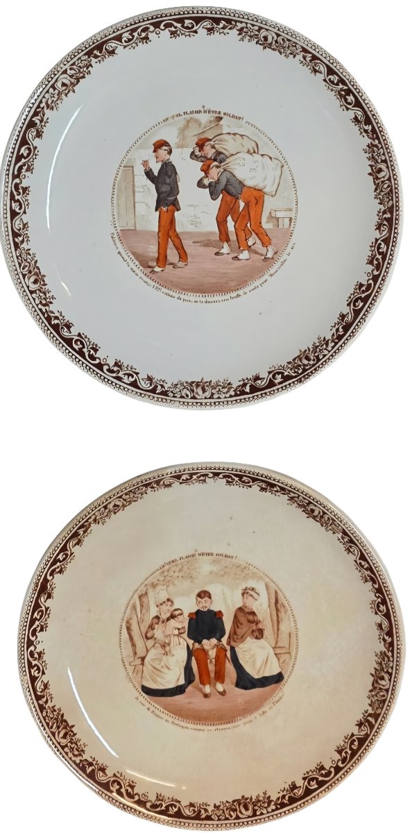 6 Plates Jules Vieillard A Bordeaux Plaisir d'être Soldat-photo-3