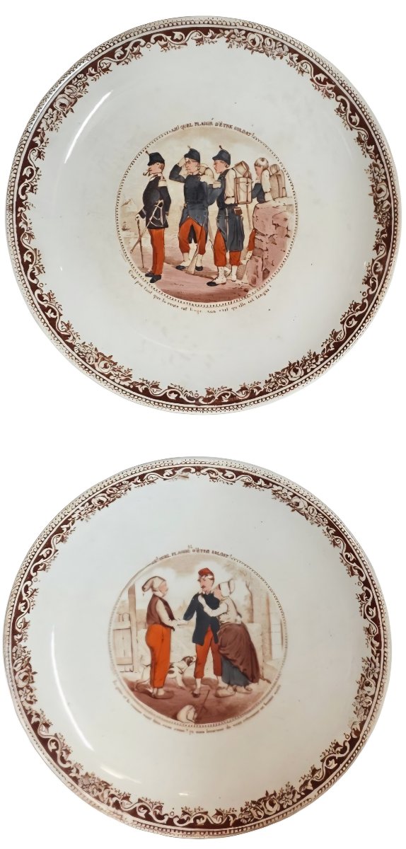 6 Plates Jules Vieillard A Bordeaux Plaisir d'être Soldat-photo-7