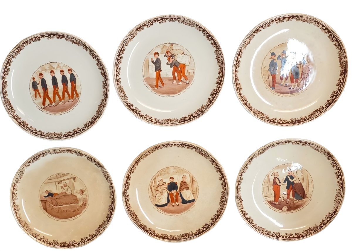 6 Plates Jules Vieillard A Bordeaux Plaisir d'être Soldat