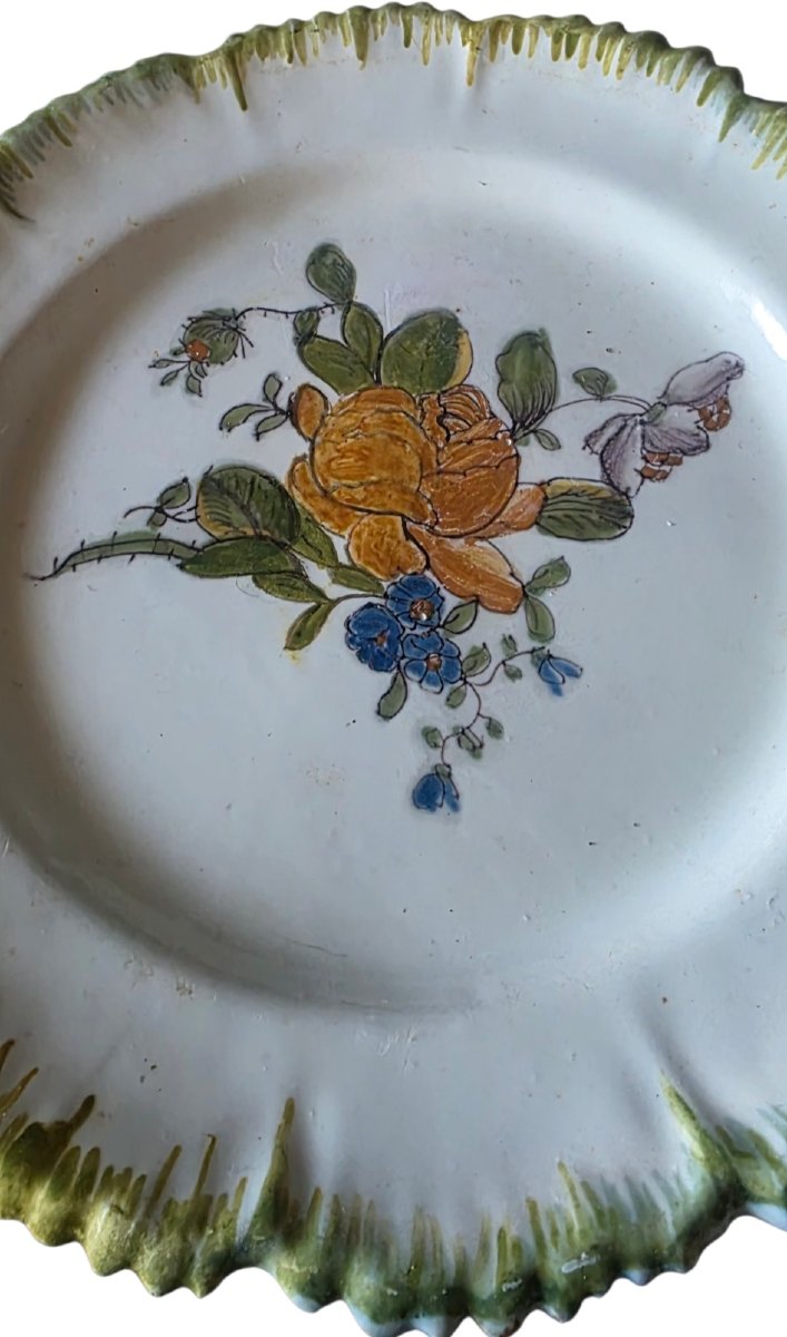 3 Antique Plates Probably From Eastern France-photo-4