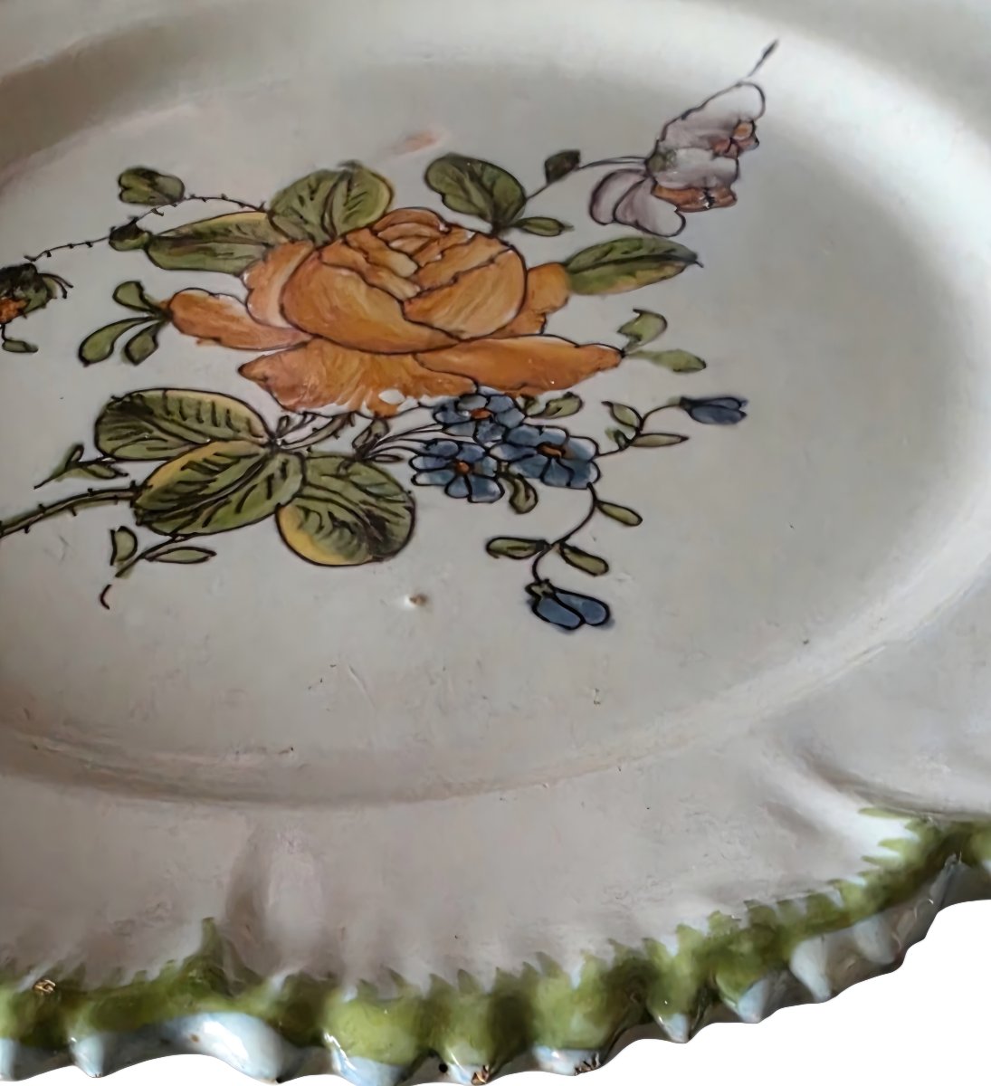 3 Antique Plates Probably From Eastern France-photo-5
