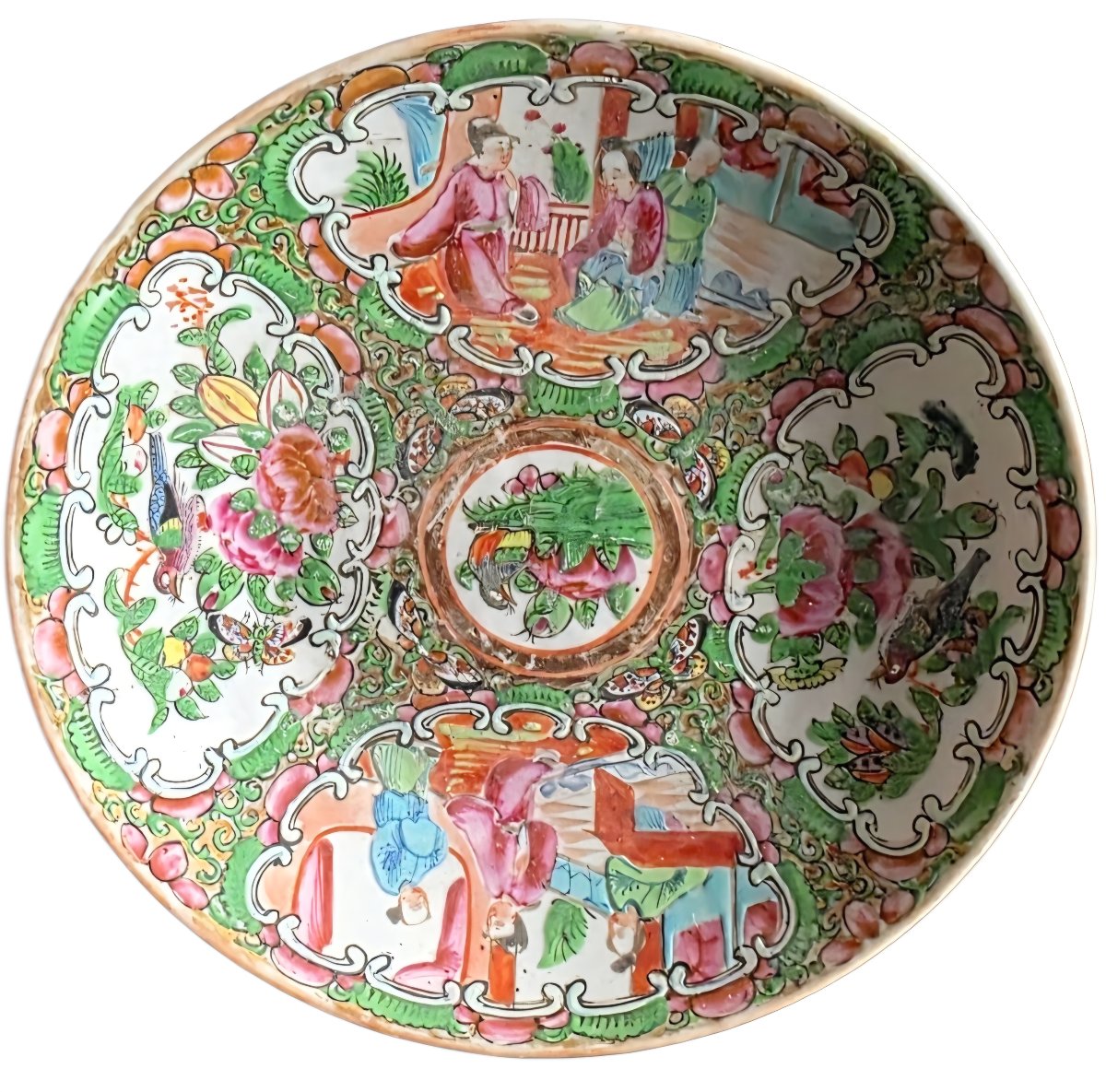 7 dessous de tasses Japon polychrome Satsuma XIXeme -photo-1