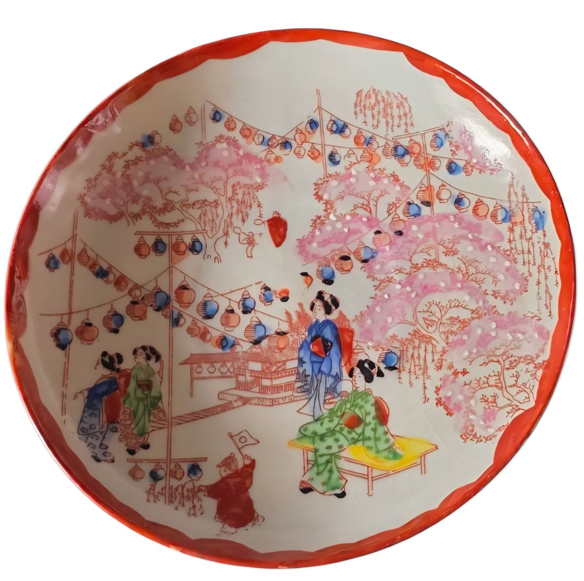 7 dessous de tasses Japon polychrome Satsuma XIXeme -photo-3