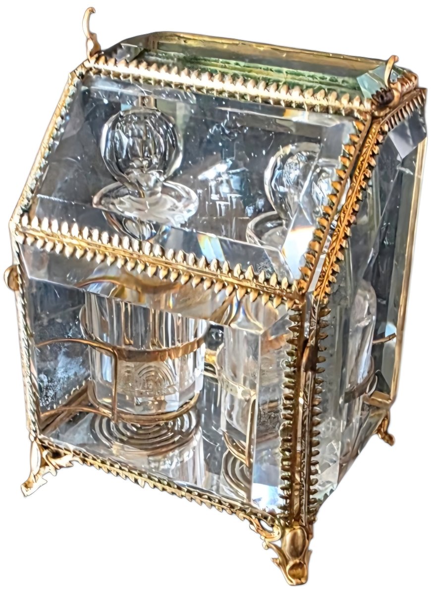 Napoleon III 19th Century Perfume Cellar Set-photo-2