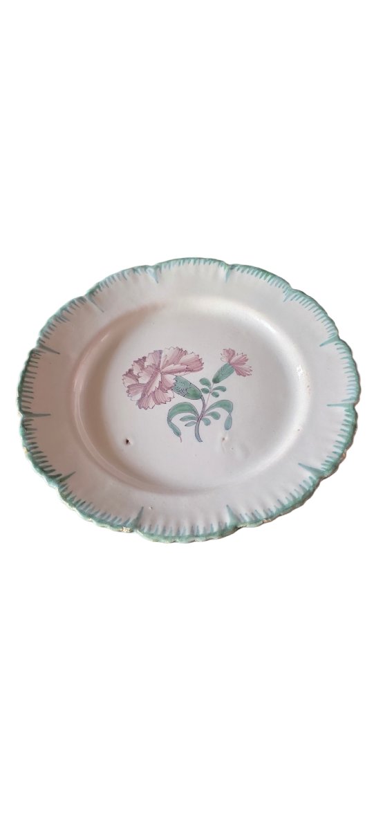 3 Plates 18th Century Bordeaux Earthenware Boyer-photo-1