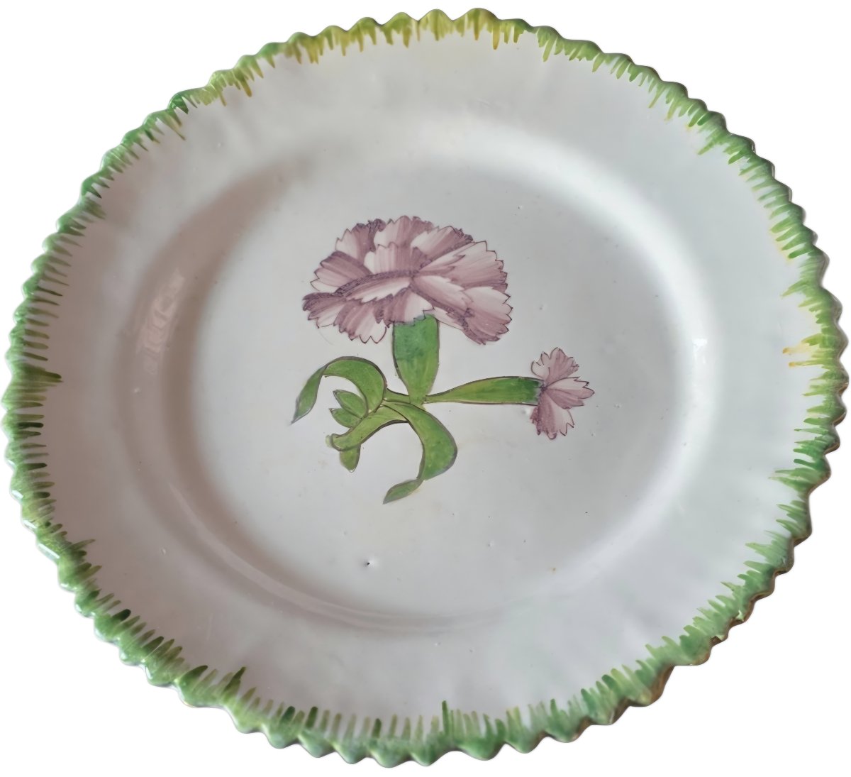 3 Plates 18th Century Bordeaux Earthenware Boyer-photo-3