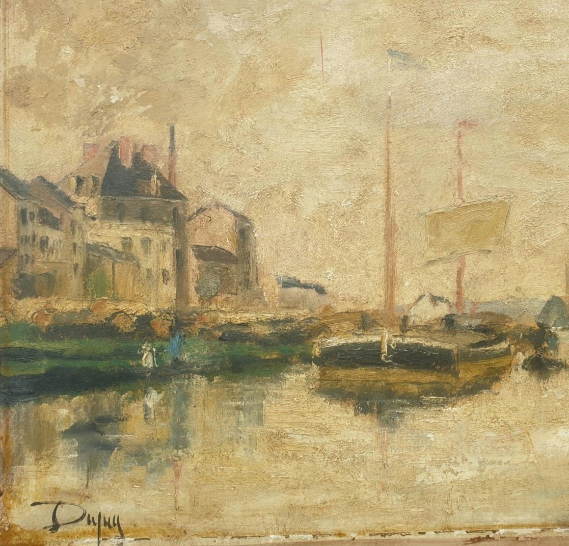 Albert Dupuy marine bord de Seine entrée au port -photo-6
