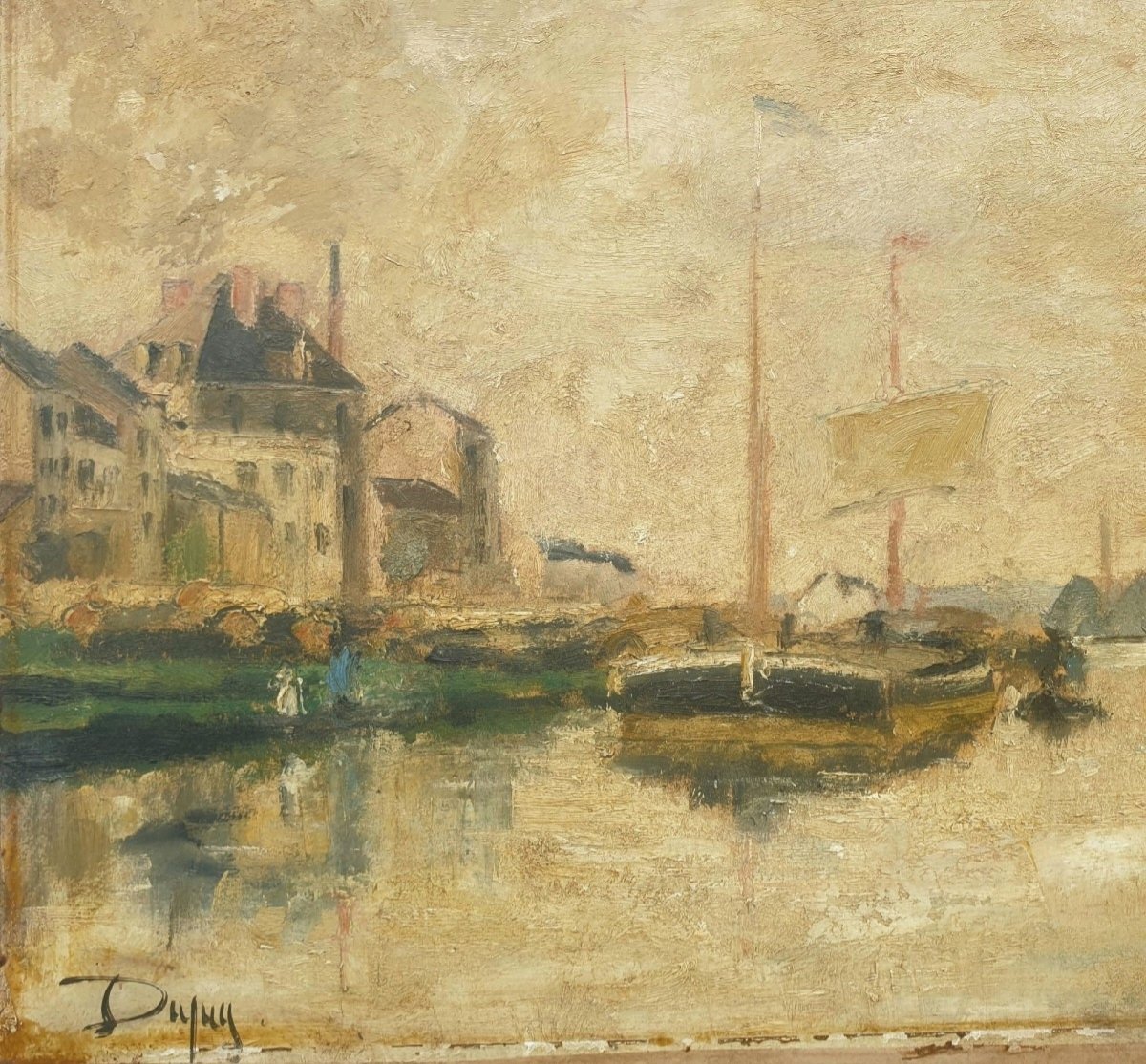 Albert Dupuy marine bord de Seine entrée au port 