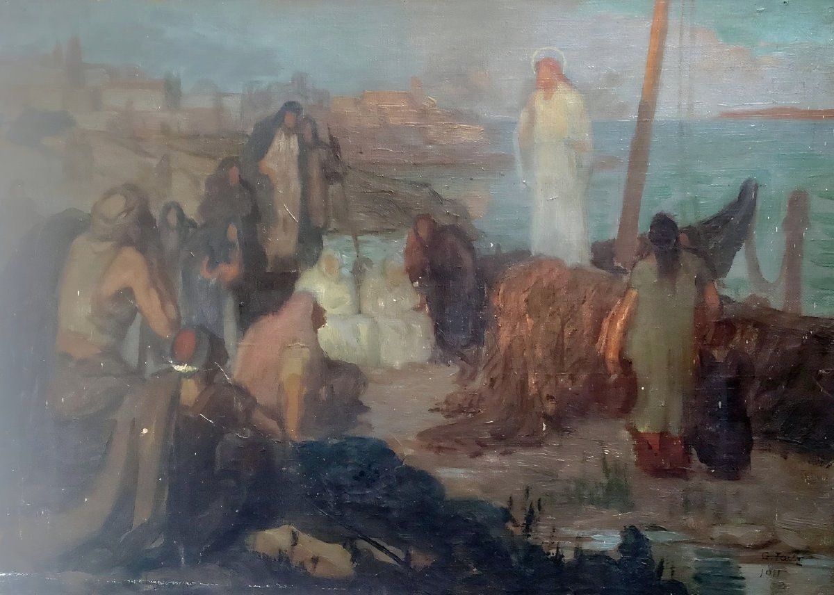 German Taibo Gonzalez: Jesus' Prayer On The Sea Of Galilee In The City Of Capernaum, Israel-photo-2