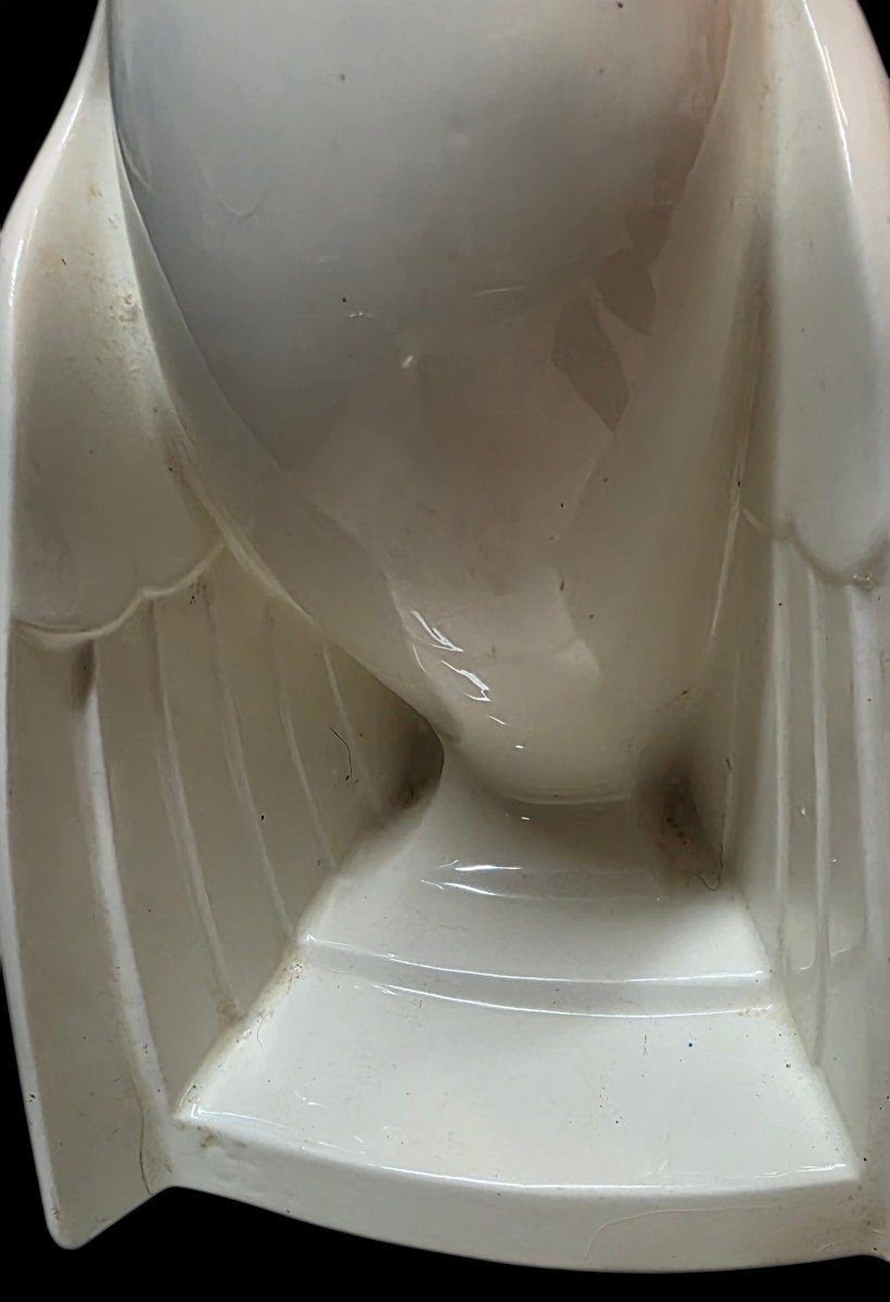 Charles Catteau Boch Frères Keramis pigeon  Art Déco circa 1930-photo-1