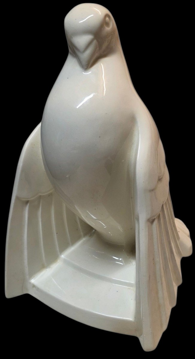 Charles Catteau Boch Frères Keramis pigeon  Art Déco circa 1930