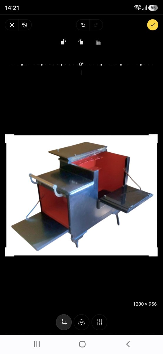 Uam Modernist Art Deco Rolling Bar Cart, Circa 1930-photo-2