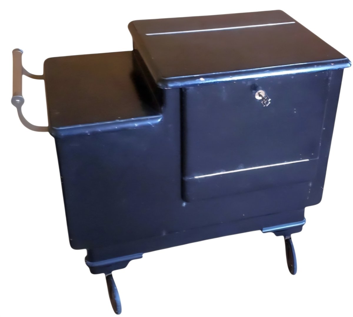 Uam Modernist Art Deco Rolling Bar Cart, Circa 1930-photo-4